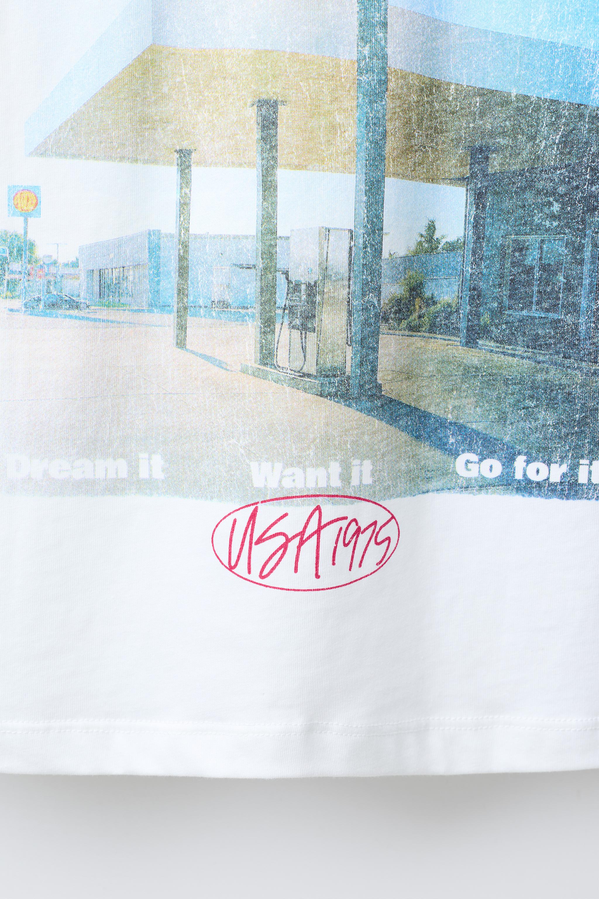 GAS STATION PRINT T-SHIRT